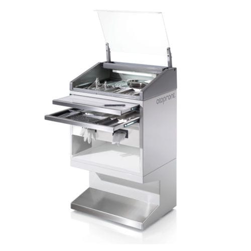 Vitrine für HNO-Instrumente - BASIC PLUS  - Otopront - mit Regal / mit Schublade