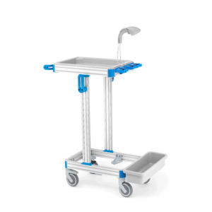 Medizinischer Wagen - OXY'PHARM - Reinigung / mit Regal / mobil