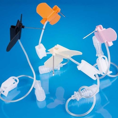 Nadel zur Injektion für implantierbare Kammer - SFN&reg; series - PakuMed Medical Products - Huber / gesichert / stumpf