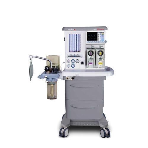 Anästhesiearbeitsplatz auf Wagen - Prima 320 Advance - Penlon - Atmungsmonitoring / mit Ventilator / mit System zur Ableitung von Anästhesiegasen