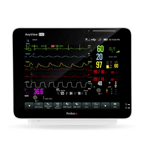 Kompakter Patientenmonitor - AnyView S12 - Penlon - EKG / RESP / SpO2