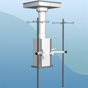 Deckenmontierter Verteilersäule - 270 series  - Pneumatik Berlin - für Intensivpflege / Anästhesie / höhenverstellbar
