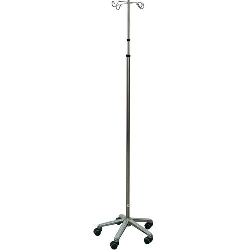 Infusionsständer auf Rollen - 2981-01 - Promotal - 4 Haken / Edelstahl