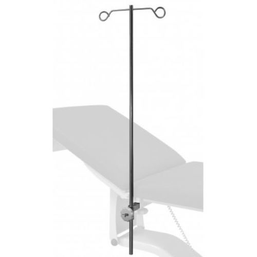Schienenmontierter Infusionsständer - 985-01 - Promotal - 2 Haken / teleskopisch / Edelstahl