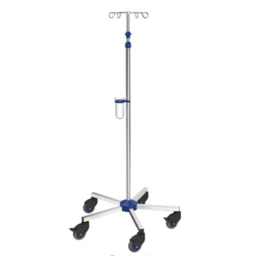 Infusionsständer auf Rollen - I-N42212 - provita medical - 4 Haken / für Bett / höhenverstellbar