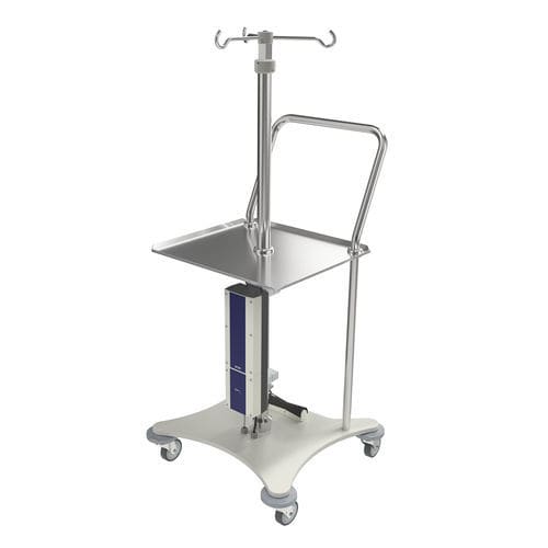 Infusionsstativ auf Rollen - I-U02238 - provita medical - 3 Haken / Edelstahl / elektrisch