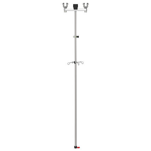 Schienenmontierter Infusionsständer - I2052312 - provita medical - deckenmontiert / 4 Haken / Edelstahl