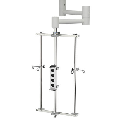 Deckenmontiertes Infusionsstandsystem - Z2N02292 - provita medical - 6 Haken / Schwerlast / Edelstahl