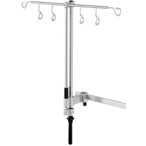 Wandmontierter Infusionsständer - I1009292 - provita medical - schienenmontiert / 6 Haken / Edelstahl
