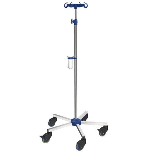 Infusionsständer auf Rollen - I-N42121 - provita medical - 4 Haken / für Bett / höhenverstellbar