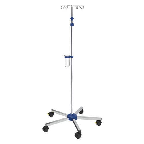 Infusionsständer auf Rollen - I-N41212 - provita medical - 4 Haken / für Bett / höhenverstellbar