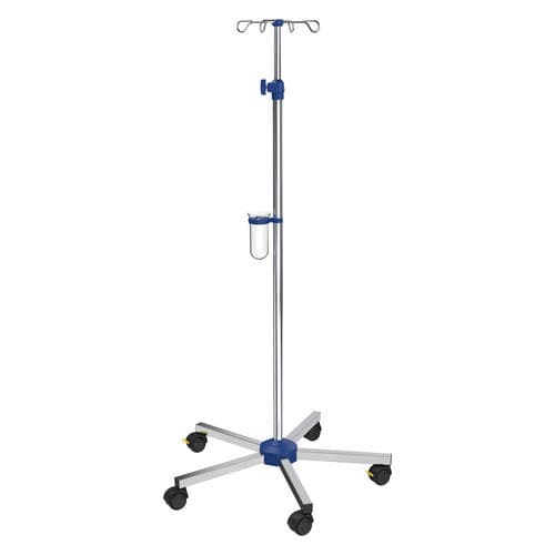 Infusionsständer auf Rollen - I-N41223 - provita medical - 4 Haken / für Bett / höhenverstellbar