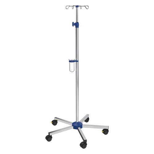 Infusionsständer auf Rollen - I-N41123 - provita medical - 4 Haken / für Bett / höhenverstellbar