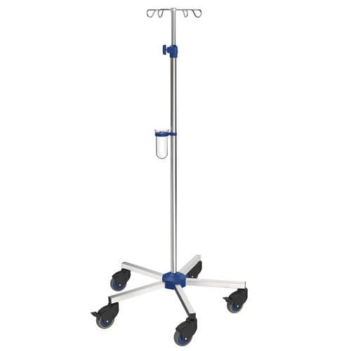 Infusionsständer auf Rollen - I-N42122 - provita medical - 4 Haken / für Bett / höhenverstellbar
