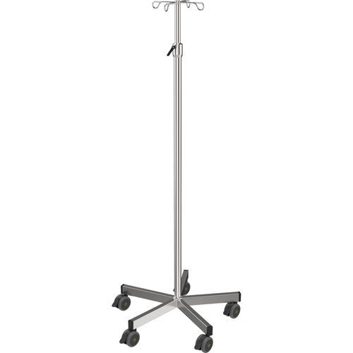 Infusionsstativ auf Rollen - I-O23232 - provita medical - 4 Haken / Edelstahl / für Bett