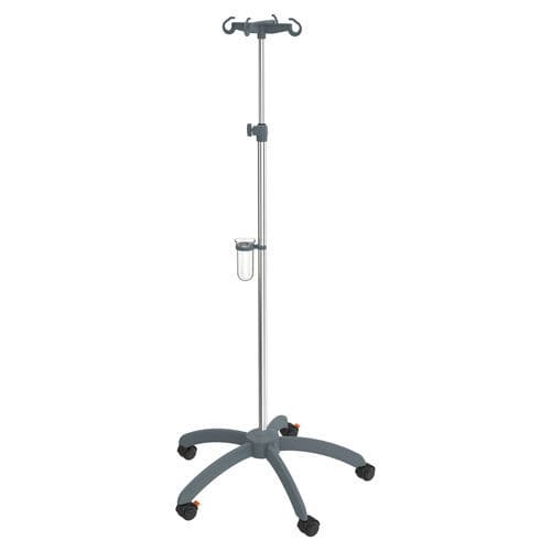 Infusionsständer auf Rollen - I-H91121 - provita medical - 4 Haken / für Bett / Edelstahl