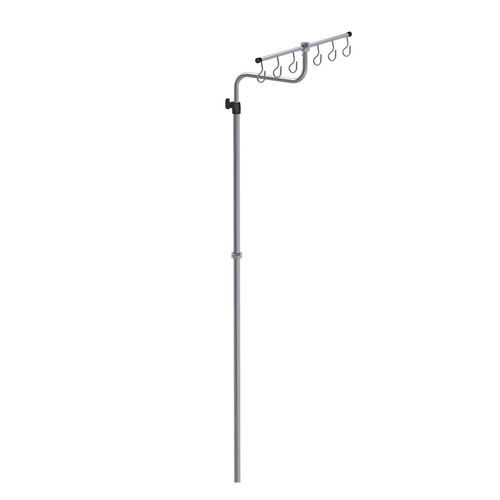 Wandmontierter Infusionsständer - I2000562 - provita medical - schienenmontiert / 6 Haken / Edelstahl