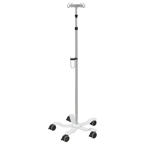 Infusionsstativ auf Rollen - I-L11112 - provita medical - 4 Haken / höhenverstellbar / teleskopisch