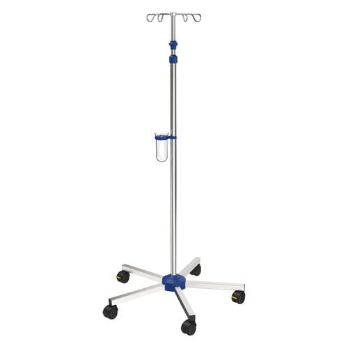 Infusionsständer auf Rollen - I-N11112 - provita medical - 4 Haken / für Bett / teleskopisch