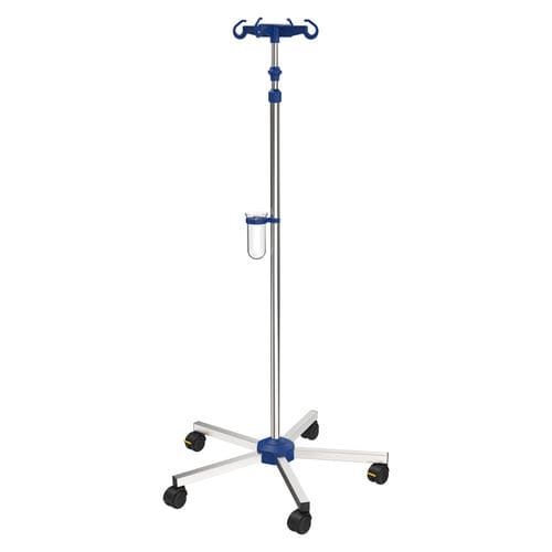 Infusionsständer auf Rollen - I-N11211 - provita medical - 4 Haken / für Bett / teleskopisch