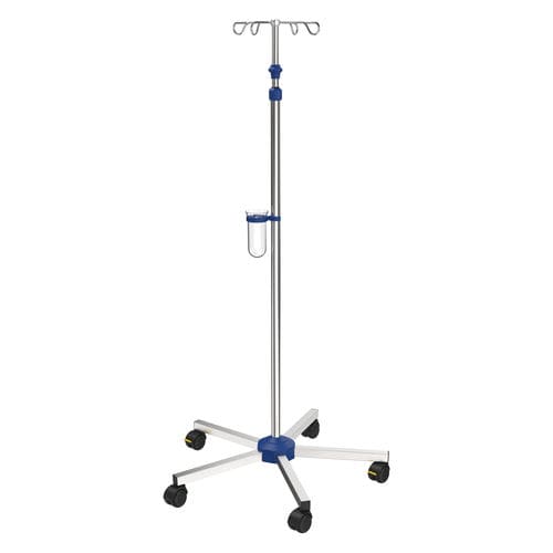 Infusionsständer auf Rollen - I-N11212 - provita medical - 4 Haken / für Bett / teleskopisch