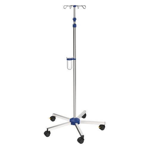 Infusionsständer auf Rollen - I-N11213 - provita medical - 4 Haken / für Bett / teleskopisch