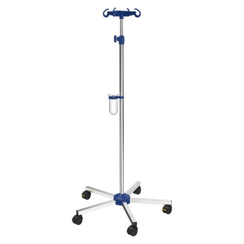 Infusionsständer auf Rollen - I-N11221 - provita medical - 4 Haken / für Bett / teleskopisch