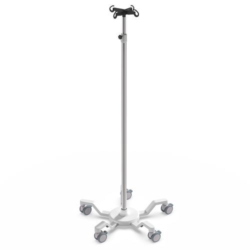 Infusionsständer auf Rollen - I-M31221 - provita medical - 4 Haken / Edelstahl / Aluminium