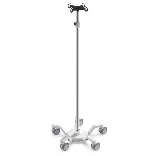 Infusionsständer auf Rollen - I-M31121 - provita medical - 4 Haken / Edelstahl / Aluminium