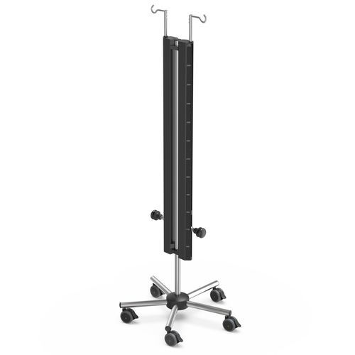 Infusionsständer für urologische Abteilungen - I-UIT010 - provita medical - auf Rollen / 2 Haken / Aluminium