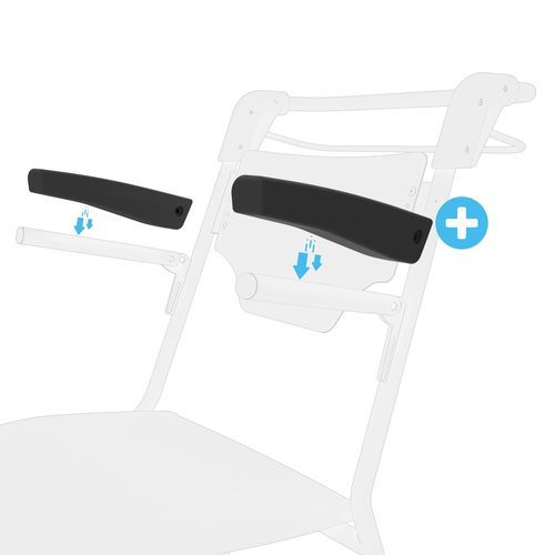 Transfer-Armstütze - Z-EMMA31 - provita medical - für Toilettenstuhl / Schaumstoff