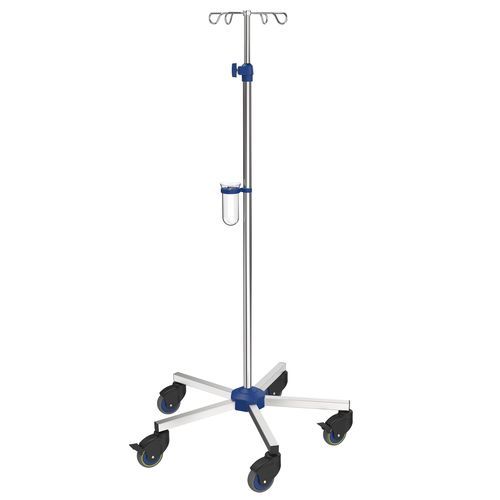 Infusionsständer auf Rollen - I-N12122 - provita medical - 4 Haken / Edelstahl / für Bett