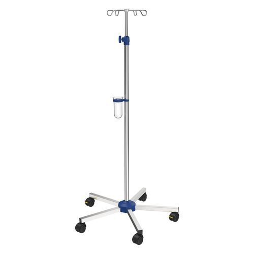 Infusionsständer auf Rollen - I-N11222 - provita medical - 4 Haken / Edelstahl / für Bett
