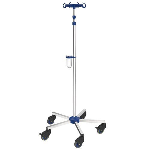 Infusionsständer auf Rollen - I-N12111 - provita medical - 4 Haken / Edelstahl / für Bett
