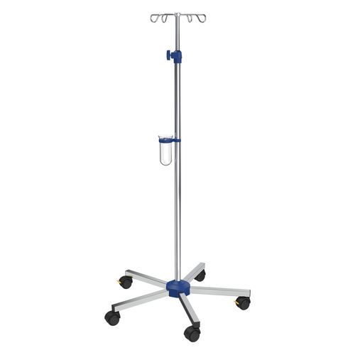 Infusionsständer auf Rollen - I-N41222 - provita medical - 4 Haken / Edelstahl / für Bett