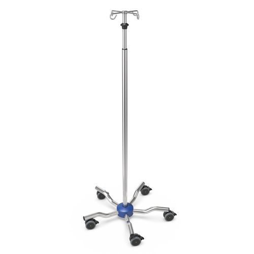 Infusionsständer auf Rollen - I-LOW004 - provita medical - 4 Haken / Schwerlast / Edelstahl