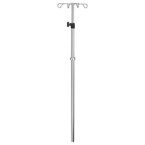 Wandmontierter Infusionsständer - I2000422 - provita medical - 4 Haken / Edelstahl / höhenverstellbarer