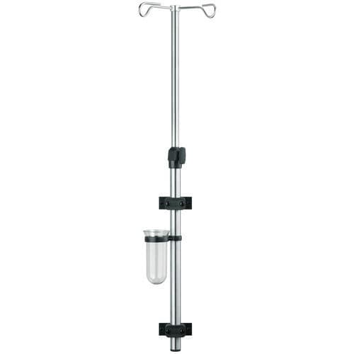 Wandmontierter Infusionsständer - I-WAND02 - provita medical - 2 Haken / für Bett / teleskopisch