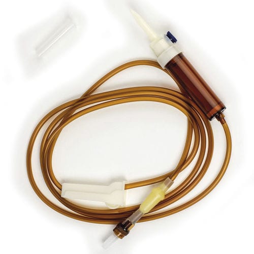 Polyvinylchlorid-Infusionsset - DEF4LLGBFP - Rays  - mit Tropfkammer / mit Absperrhahn / mit Y-Verbinder