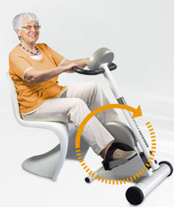 Bein-Bewegungstrainer - MOTOmed viva2 - RECK-Technik - sitzende Position