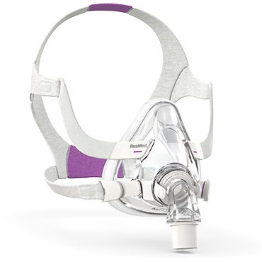 Maske für künstliche Beatmung / CPAP - AirFit™ F20 for Her - ResMed Europe - Silikon / transparent / verstellbar