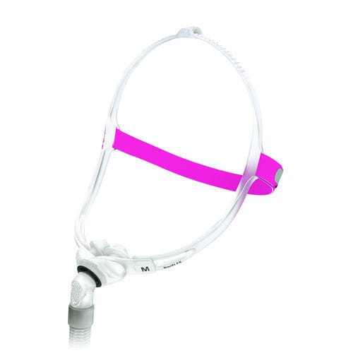 Maske für künstliche Beatmung / nasale Beatmung - Swift™ FX for Her - ResMed Europe - verstellbar / transparent