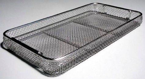 Sterilisationskorb für Instrumente - XX-Cleantec - RfQ-Medizintechnik - perforiert / vergittert