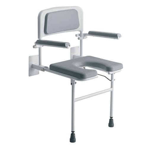 Duschsitz mit Armlehnen - 4239G - Roma Medical Aids  - Toilette / mit Rückenlehne / klappbar
