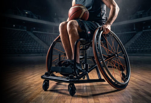 Manueller Rollstuhl - Roma Medical Aids  - Sport / Basketball / Titanrahmen