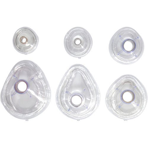 Anästhesiemaske ohne Latex - 7-980 series - SunMed - zum Einmalgebrauch / transparent