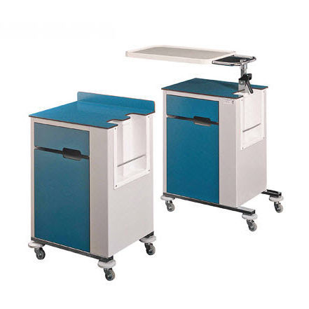 Nachttisch auf Rollen - BSC 1 series - Savion Industries - Schrank / mit eingebauter Tischplatte