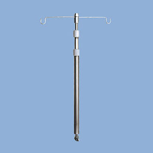 Infusionsständer / 2 Haken - N120 - Savion Industries - teleskopisch / für Bett