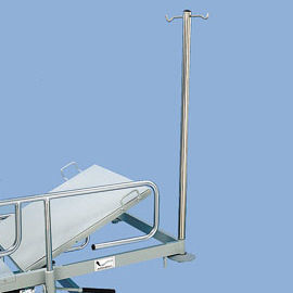 Schienenmontierter Infusionsständer - N127 - Savion Industries - 2 Haken / für Bett / Infusionspumpenhalter