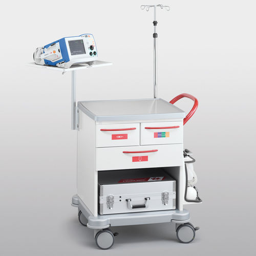Medizinischer Wagen - 260.0400.0 - SCHMITZ medical GmbH - für Kliniken / Notfall / für Defibrillator